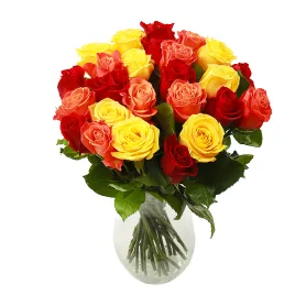 Multicolored roses Title «CityFlowers Dubai» in Dubai»