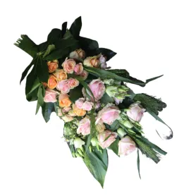 Mourning bouquet of pink color Title «CityFlowers Dubai» in Dubai»