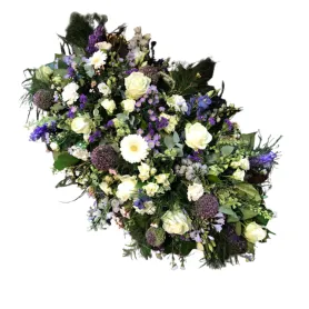 Purple coffin lid Title «CityFlowers Dubai» in Dubai»