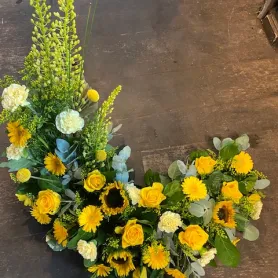 Украшения для урны желтое Заголовок «CityFlowers Dubai» в Дубай»