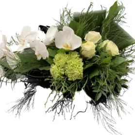 White Orchid Decoration Title «CityFlowers Dubai» in Dubai»