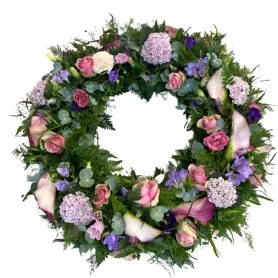 Funeral wreath purple Title «CityFlowers Dubai» in Dubai»