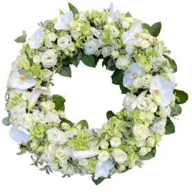 Funeral wreath white Title «CityFlowers Dubai» in Dubai»
