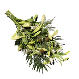 Bouquet with white lilies Title «CityFlowers Dubai» in Dubai»