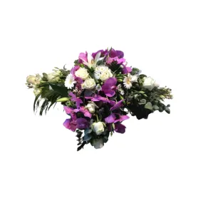Purple decoration Title «CityFlowers Dubai» in Dubai»